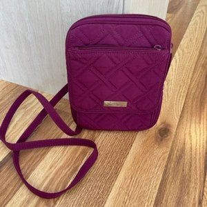 Vera Bradley Microfiber Mini Hipster in Plum